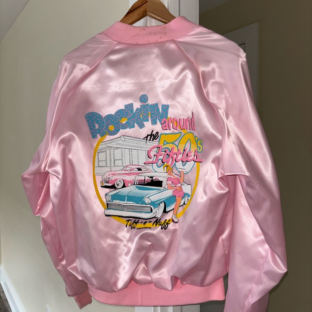 Pink Satin Rock 'n' Roll Jacket